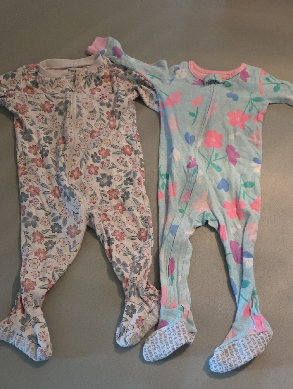 Carters Pekkle Tuffy Baby Pajamas Bundle 12 Months Footed Sleepers 6 Pc Flawed - Picture 2 of 16